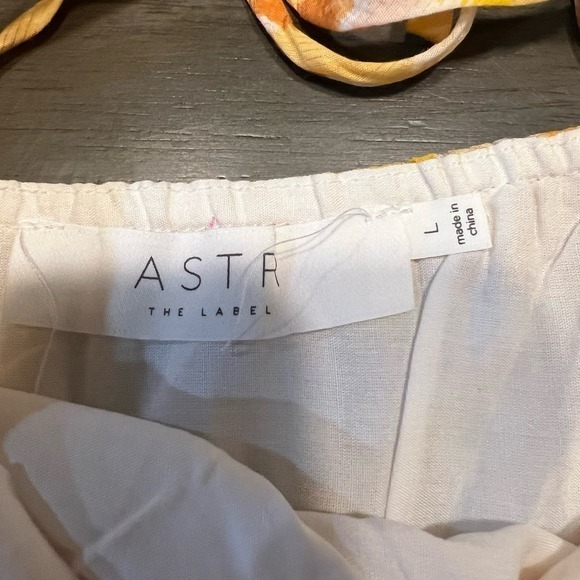 Astr The Label Womens Dress Size Large LLana Orange Yellow Plaid Tiered Maxi - Picture 2 of 4